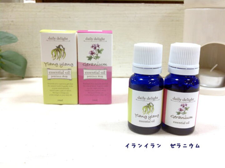楽天市場 デイリーディライト エッセンシャルオイル ｅイランイラン ゼラニウム 香り 芳香剤 開店セール1212 Rcp ナチュラル雑貨プロペラ