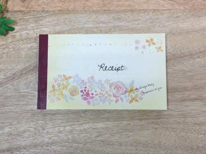 楽天市場 かわいい領収書 オシャレな領収書 Receipt 花柄 ２枚複写５０組 メール便対応可 ナチュラル雑貨プロペラ