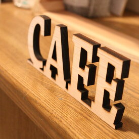 木製 CAFEプレート サインプレート カフェ ドアプレート ピクトサイン レーザー加工 メール便対応可