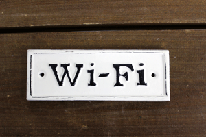 アイアン製 Wi-Fi ワイファイ ドアプレート ホワイト色 鉄製サインプレート ネームプレート DOOR PLATE Wi-Fiプレート【開店セール1212】【RCP】