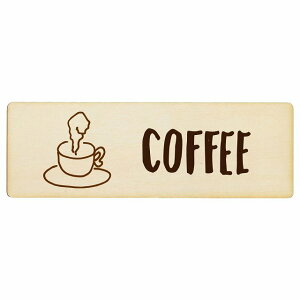 COFFEE �R�[�q�[ ���� �v���[�g �ؐ� �����` 27x9cm �J�t�F �i���X �x�e �T�C���v���[�g �s�N�g�T�C�� �\�� �ē� �ꏊ �Ŕ� �ڈ� �{�� �̑�