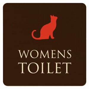 14x14cm �g�C�� ���� TOILET �g�C���}�[�N �˂� �L �l�R �u���E�� �J���[ WOMENS �s�N�g�T�C�� �ؐ��h�A�T�C�� �h�A�v���[�g �C���e���A �{�� �ē�
