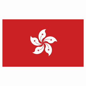 210x121mm 香港 Hong Kong 国旗 ステッカー カッティングシート シール National Flag 国 旗 塩ビ製