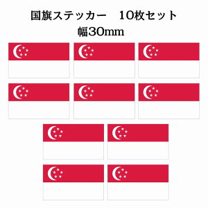 30x17mm 10Zbg VK|[ Singapore  XebJ[ JbeBOV[g V[ National Flag   r