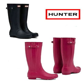 HUNTERBOOTS 正規輸入代理店　 ハンターブーツ レインブーツ 梅雨 雨 雪 防水 ブーツ ブランド レディース ジップ付 ロング丈 ラバー オリジナル 防寒 防雪