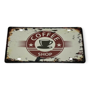 COFFEE SHOP �R�[�q�[�V���b�v �i���o�[�v���[�g �Ŕ� ���^�� �u���L �A���e�B�[�N ���g�� �Ǐ� ������� ����������