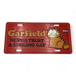 Garfield smiling �K�[�t�B�[���h �i���o�[�v���[�g �Ŕ� ���^�� �u���L �A���e�B�[�N ���g�� �Ǐ� ������� ����������