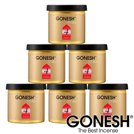 GONESH ガーネッシュ No.4 ゲル缶 6個セット エアフレッシュナー 芳香剤 車 ジェル ギフト カー用品 【GONESH】