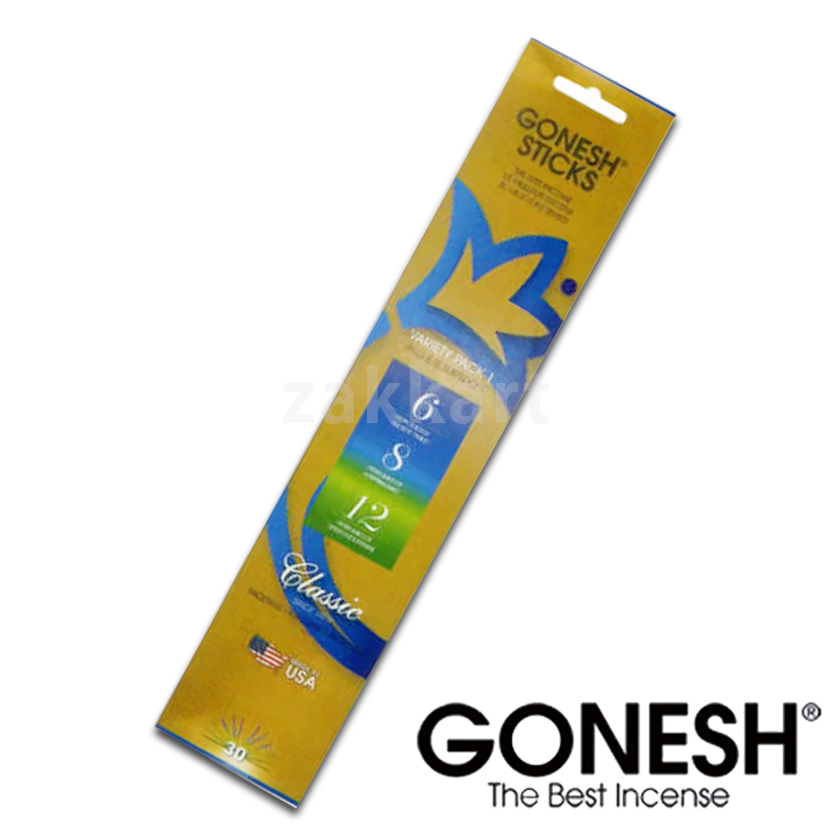 楽天市場】GONESH ガーネッシュ バラエティパック 1箱(30本入り) お香