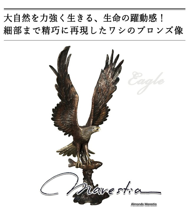 楽天市場】Marestia マレスティア 魚を捕えた鷲 イーグル オブジェ 【動物 鳥 オーナメント 彫刻 銅像 アンティーク インテリア】【店舗装飾 青銅 ブロンズ像 置き物 置物】【庭 ガーデン 縁起物 カフェ 看板 玄関】 送料無料 : インポート雑貨卸zakkart 楽天市場】Marestia マレスティア 魚を捕えた鷲 イーグル オブジェ 【動物 鳥 オーナメント 彫刻 銅像 アンティーク インテリア】【店舗装飾 青銅 ブロンズ像 置き物 置物】【庭 ガーデン 縁起物 カフェ 看板 玄関】 送料無料 : インポート雑貨卸zakkart