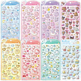 うるちゅるポップシール サンリオキャラクターズ CRUX クラックス 正規品 サンリオ ベビー sanrio POP SEAL シナモロールベビー クロミベビー ハローキティベビー ポムポムプリンベビー マイメロディベビー ポチャッコベビー 3D 立体 キャラクター 立体シール