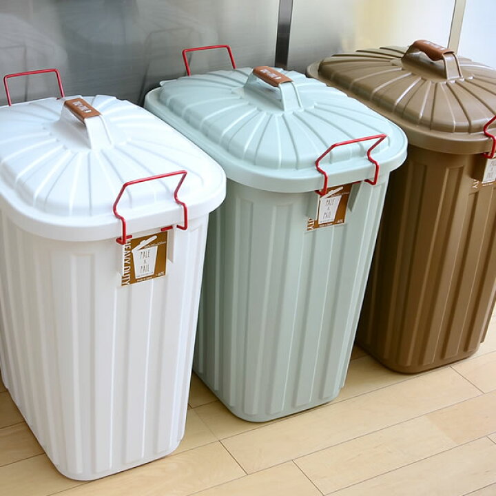 楽天市場 Pale Pail ゴミ箱 60l おしゃれ 日本製 3年保証 キッチン 北欧 分別 大容量 ふた付き フタ付き ベランダ 屋外 ダストボックス ふたつき キッチンごみ箱 蓋つきゴミ箱 白 分別ごみ箱 ゴミ 大型 屋外 外用ゴミ箱 ペールxペール 45リットル 対応 雑貨 雑貨