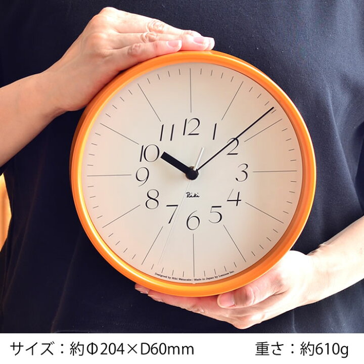 楽天市場】タカタレムノス レムノス リキ スチールクロック 掛け時計 