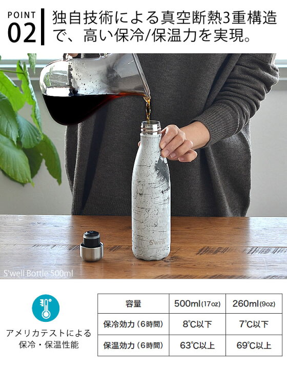 楽天市場】【マラソン期間中ポイント最大23倍】 スウェル ボトル 17oz 500ml S'well swell ボトル 保冷 保温 真空断熱3重構造 ステンレスボトル おしゃれ ウッド 直飲み 水筒 マグボトル SWL-BTL 木目 スタイリッシュ 人気 オフィス アウトドア ジム ギフト プレゼント 母 ... 楽天市場】【マラソン期間中ポイント最大23倍】 スウェル ボトル 17oz 500ml S'well swell ボトル 保冷 保温 真空断熱3重構造 ステンレスボトル おしゃれ ウッド 直飲み 水筒 マグボトル SWL-BTL 木目 スタイリッシュ 人気 オフィス アウトドア ジム ギフト プレゼント 母 ...