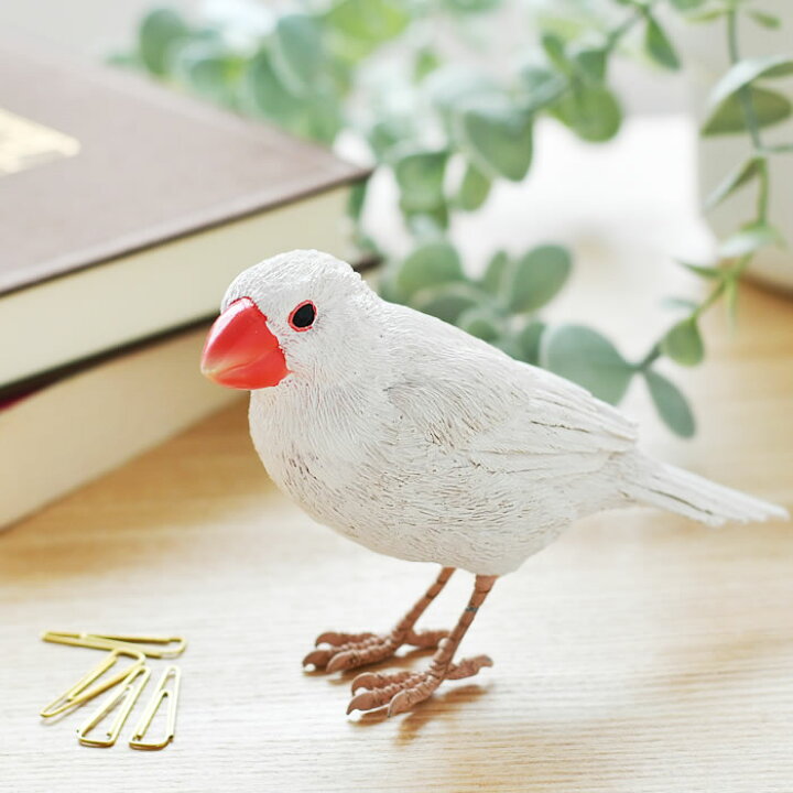 楽天市場】文鳥 スズメ 置物 BIRDLE BILL バーディ ビル クリップ 