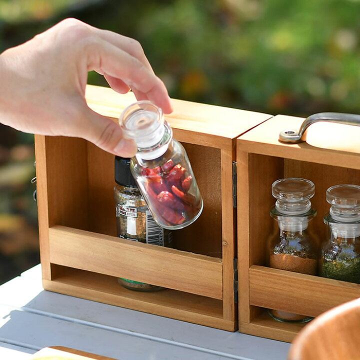 世界の キャンパー Camper スパイスボックス Sサイズ ウッドシリーズ 調味料ラック Materialworldblog Com
