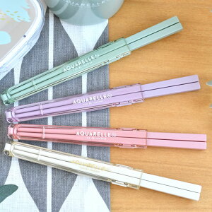 弁当 箸 サブヒロモリ アクアレール 抗菌箸&ハーフケース 箸 食洗機対応 箸セット 携帯 すべり止め 日本製 お弁当 おしゃれ かわいい セット ホワイト シンプル 18cm 可愛い ピンク 女子 箸ケ