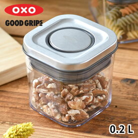 【4月25日はポイント最大10倍祭】保存容器 密閉 OXO オクソー ステンレスポップコンテナ ミニスクエア ミニ 0.2L 保存容器 おしゃれ スクエア クリア ステンレス 200ml シンプル ギフト プレゼント キッチン 食洗機 収納 整理 シリーズ スタッキング 積み重ね