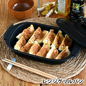 【3月10日はポイント最大10倍祭！】レンジ 魚焼き プレート グリルパン レンジ グリルプレート レンジで調理 レンジグリルパン 魚焼き グリルトレー レシピ付き 魚焼きグリル マルチ フタ付き 蓋 シリコンハンドル お手入れ簡単 フッ素加工