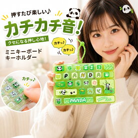 パンダ キーボード カチカチ音 キーホルダー 半透明 クリア ミニキーボード 26キー かわいい 猫柄 パンダー うさぎ 海洋 おもちゃ 26口 クリック キーキャップ キーホルダー ストレス解消グッズ ギフト 推し活 韓国風 反発感 指のおもちゃ