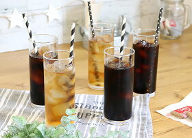 喫茶店のアイスコーヒーグラス5個組【ガラス/ガラス食器/グラス/コップ/涼しげ/普段使い/おもてなし/日本製//来客/キッチン/アイスコーヒー】