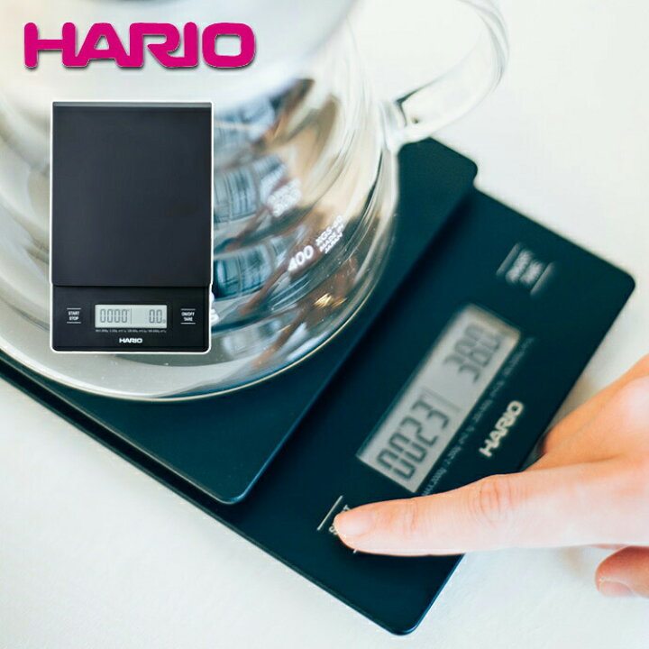 楽天市場 ハリオ Hario ドリップスケール Vstn 00b Hario ハリオ ドリップ スケール コーヒー 珈琲 おすすめ 測り おしゃれ ストップウォッチ 量 重さ 時間 ブラック 黒 こだわり食器と雑貨のお店 Irodori