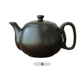 美濃焼 コーヒー 急須 800ml 三人用 マット ブラック | 大容量 日本製 ティーポット セラメッシュ コーヒーの旨味を引き出す おしゃれ 本格 コーヒーメーカー 珈琲 取っ手 陶器 黒 4号 ドリップ ドリッパー