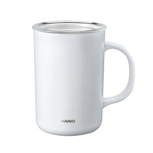 HARIO(�n���I) �Z ���~�b�N�R�[�e�B���O �^���d�ۉ��}�O �z���C�g 470ml �t�^�t�� CMG-470-W