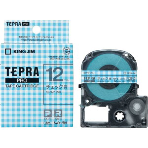 �y5/5��5��0�̂�����P4�{�z�L���O�W�� �y�����z �e�v��PRO�e�[�v�J�[�g ���b�W �͗l���x�� 12mm �`�F�b�N��/�O���[���� ����8m SWX12BH