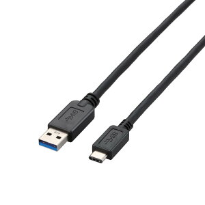 y12/1_tf[|Cg3{zGR USBP[u Type C (USB A to USB C) 0.5m USB3.1 3Ao ő10Gbps ubN USB3-AC05BK
