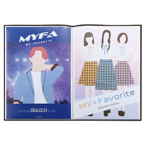 リヒトラブ myfa 推し活 ポスターコレクションファイル B2 収納24枚 12ポケット 中台紙 保管用ケース付 ジェットブラック N3330-24