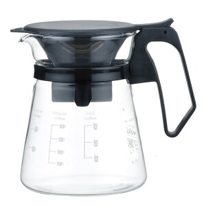 iwaki(�C���L) �ϔM�K���X �R�[�q�[�T�[�o�[ �� �h���b�p�[ �|�b�g �R�[�q�[�n�E�X 600ml KT8685-BK �N���A