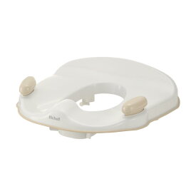 リッチェル トイサポ 補助便座 ベージュ 抗菌加工 対象年齢：グリップ付：1才6カ月頃〜4才頃、グリップなし：2才頃〜4才頃