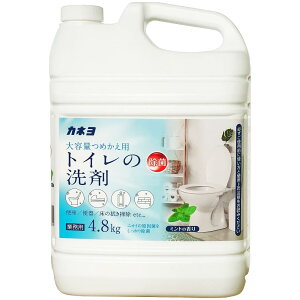【大容量】 カネヨ石鹸 トイレの洗剤 液体 業務用 ミ ン トの香り 4.8kg コック付 日本製