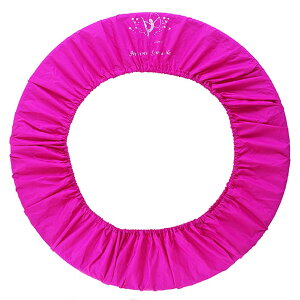 HAMILO フープカバー フラフープ 新体操 保管 運搬 伸縮素材 防水 複数収納 部活 レッスン (ピンク)