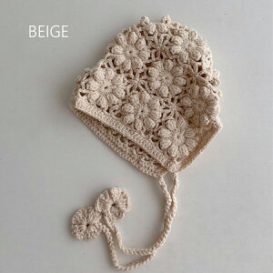 \最大15%OFFクーポン/ボンネット ベビー 夏 赤ちゃん 帽子 かぎ編み すけ編み あかちゃん 日よけ帽子 お宮参り 男の子 女の子 かわいい おしゃれ キッズ 子供 プレゼント ギフト 出産祝い 出