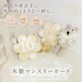 ＼クーポンで1500円→1200円 | 期間限定／ マンスリーカード 木製 月齢フォト ジャストボーン ニューボーンフォト 月齢カード レターバナー 飾り付け お食い初め 撮影 ベビーフォト 赤ちゃん 木製バナー 寝相アート お花 風船 雲 お祝い 100日 おしゃれ 出産祝い プレゼント