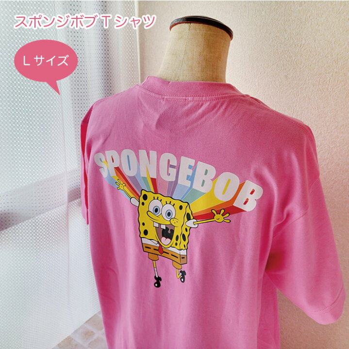 楽天市場】スポンジボブ Tシャツ レインボー Lサイズ : こむら＊綾の 