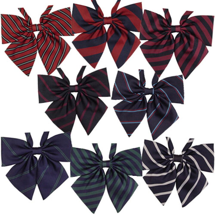 楽天市場 制服リボン スクールリボン ストライプ柄 16cm 雑貨天国