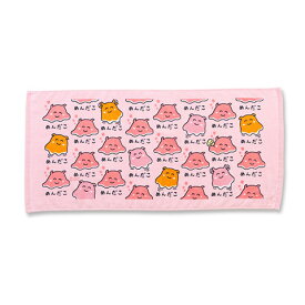 おえかきさん フェイスタオル めんだこさんピンク★