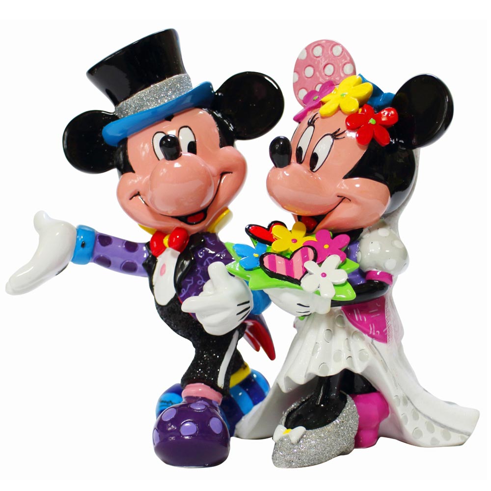 輝く高品質な And Mickey Britto 送料無料 Disney Minnie オブジェ フィギア 人形 置物 ウエディング フィギュア ディズニー ミニー ミッキー Wedding フィギュア Www Lakepointsports Com
