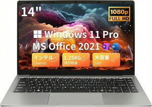 �m�[�g�p�\�R���yMS Office 2021�t��&Windows 11 Pro�z14�C���`IPS�t�� 1920×1080FHD�f�B�X�v���C �J�����t��/���^PC�m�[�g�����\CPU/�����ݒ�s�v/8G������/����LAN/��e��