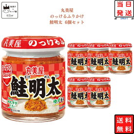 ふりかけ 丸美屋 のっける 鮭明太 6個セット 瓶詰め ケース売り まとめ買い ご飯のお供 おにぎり おむすび おかず 常温保存 非常食 防災 備蓄用 サンドイッチ 卵焼き具材 家庭用 仕送り 時短 手軽 食べ応え満点 ごはんアレンジ 送料無料