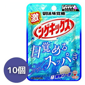 【13時〆最短翌日着】お菓子 詰め合わせ UHA味覚糖 激シゲキックス 極刺激ソーダ 20g 10袋セット 日本製 ハードグミ 酸っぱい ソーダ味 小袋 食べきり おやつ 間食 気分転換 まとめ買い 子ども 大人 人気 菓子