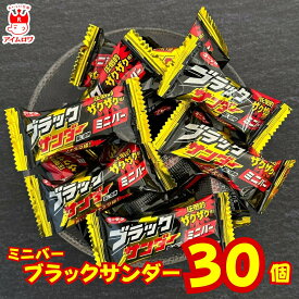 お菓子 詰め合わせ 駄菓子 ブラックサンダー ミニバー 12g 30個セット 有楽製菓 チョコレート 個包装 まとめ買い 送料無料 ポイント消化 チョコスナック ココア クッキー ビスケット おやつ プチギフト 業務用 家庭用 大容量 ストック 食べ切り 人気 お取り寄せ