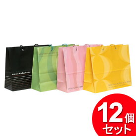 12個セット シナップスジャパン ペーパーバッグ L ヨコ モダン SJI-90701（まとめ買い_日用品_紙袋）