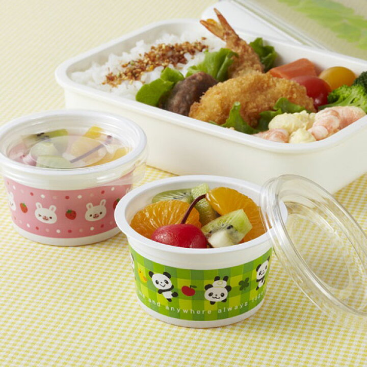 80円 期間限定 トルネ パンダ うさぎ ふた付き フルーツ カップ 6個入り P-3206 80円 期間限定 トルネ パンダ うさぎ ふた付き フルーツ カップ 6個入り P-3206