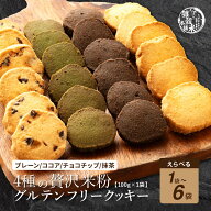 ＼週末SALE／贅沢米粉グルテンフリークッキー【内容量と味が選べる100g~600g】雑穀米本舗 米粉 サクほろ…