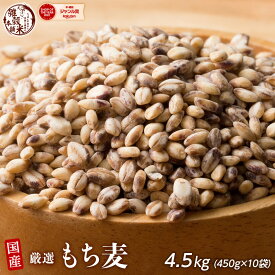 ＼週末SALE／雑穀 雑穀米 国産 もち麦 4.5kg(450g×10袋) 徳用サイズ 無添加 無着色 送料無料 ダイシモチムギ ダイエット食品 置き換えダイエット