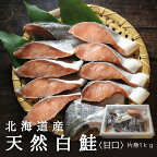 北海道知床産　天然白鮭片身約1kg 切身 秋鮭 甘口 通販 人気 送料無料 サケ さけ
